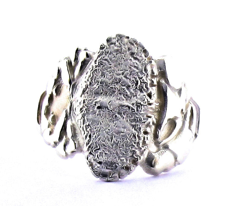 silver full crab ring AR3-7
