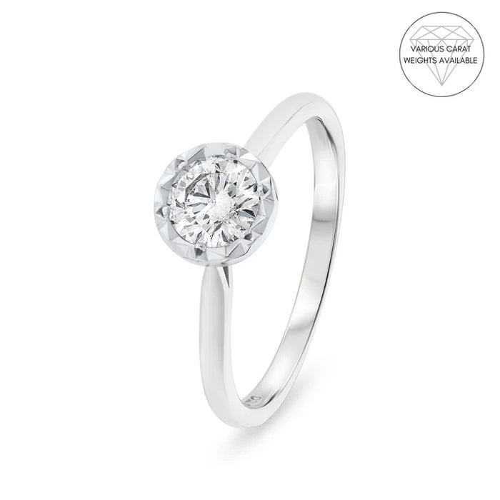 Diamond Solitaire Platinum Ring  9395/PL
