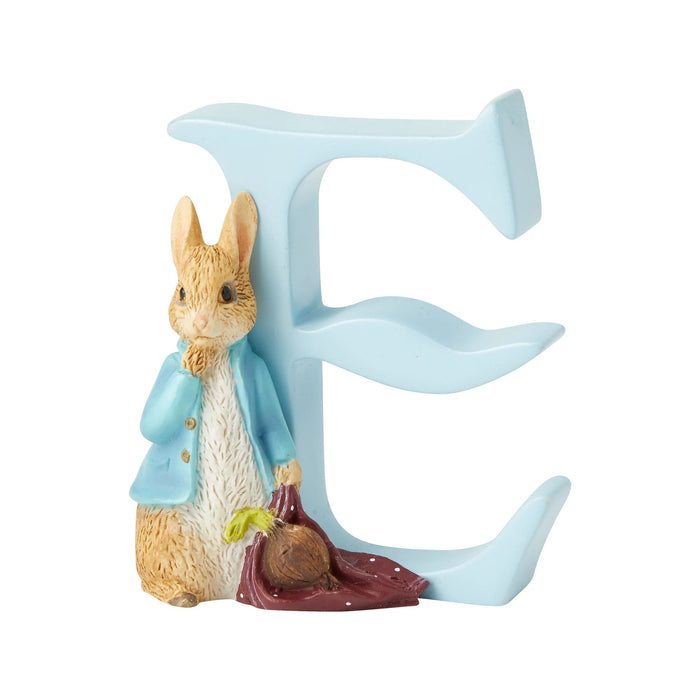 "E" - Peter Rabbit Decorative Alphabet Letter by Beatrix Potter SKU: A4997