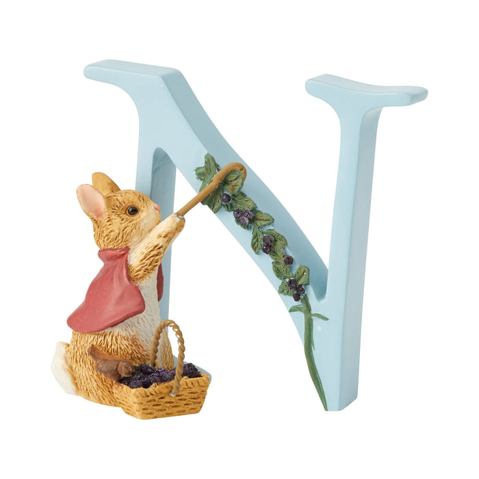 "N" - Peter Rabbit Decorative Alphabet Letter by Beatrix Potter SKU: A5006