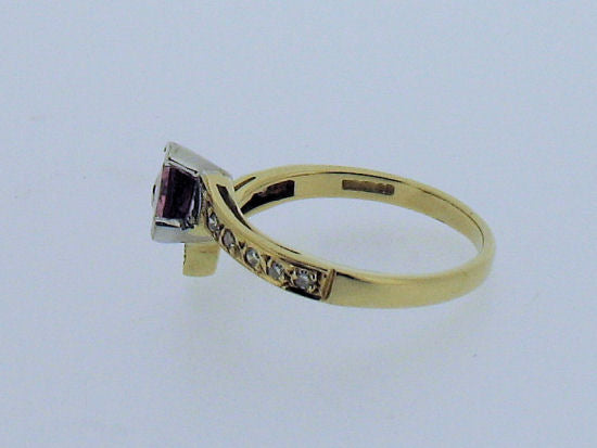 Tourmaline and Diamond 18ct Gold Ring ACCTOU1