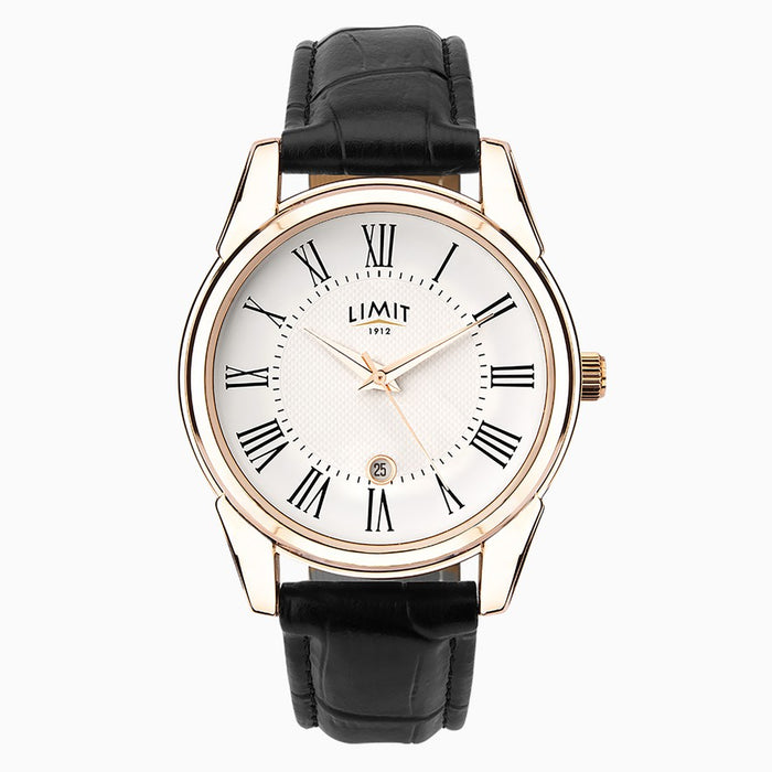 Limit Men's Watch Rose Gold Case with White Dial 5762