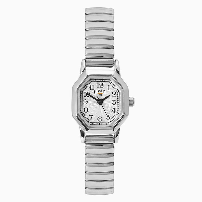 Limit Ladies Watch | Silver Case & Stainless Steel Mesh Bracelet with Silver White Dial | 60122