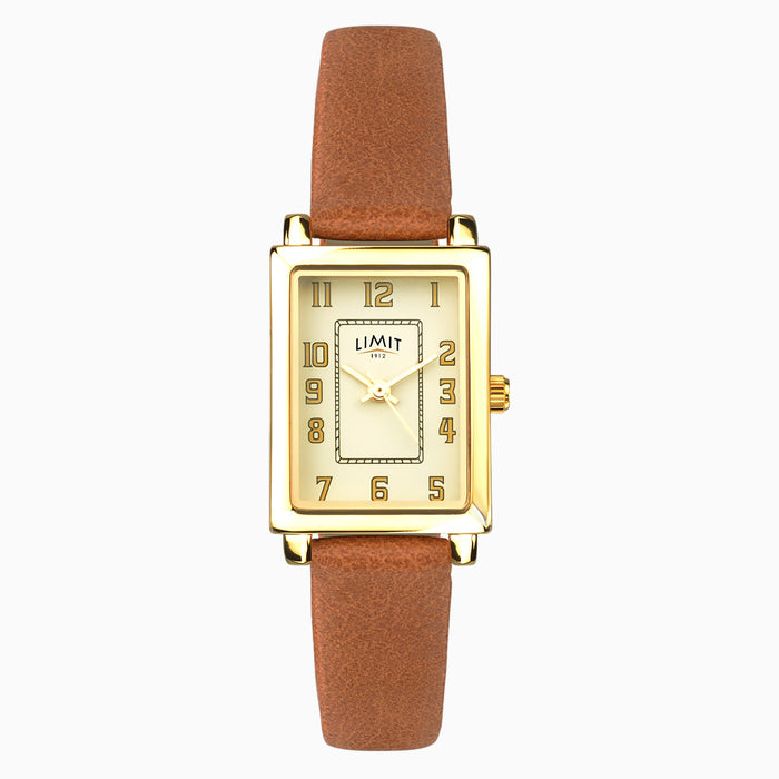Limit Ladies Watch | Gold Case & PU Strap with Cream Dial | 6366