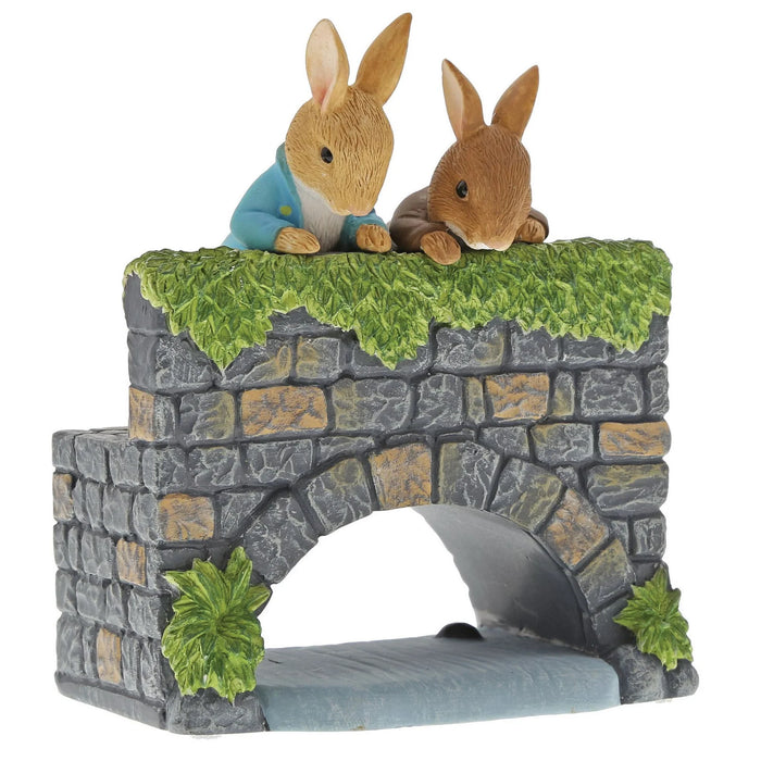 Peter & Benjamin Bunny on the Bridge Figurine by Beatirix Potter SKU: A29834