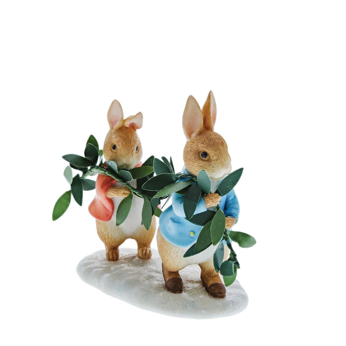 Peter Rabbit and Flopsy with Garland Figurine SKU: A30484