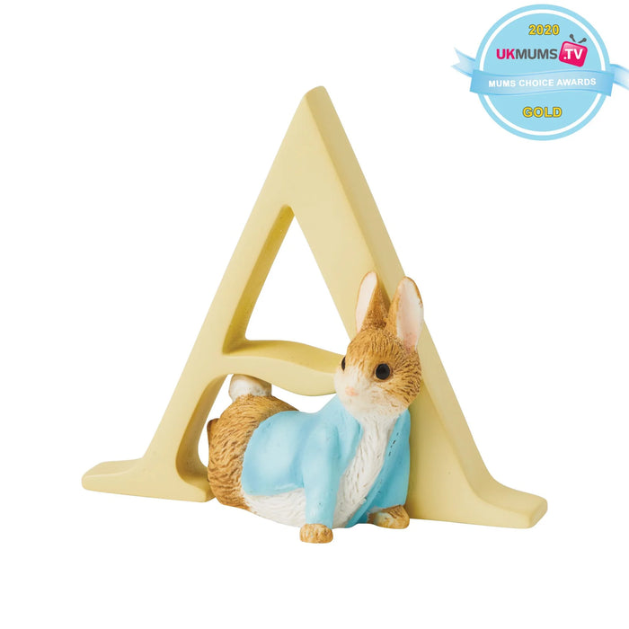 "A" - Peter Rabbit Decorative Alphabet Letter by Beatrix Potter SKU: A4993