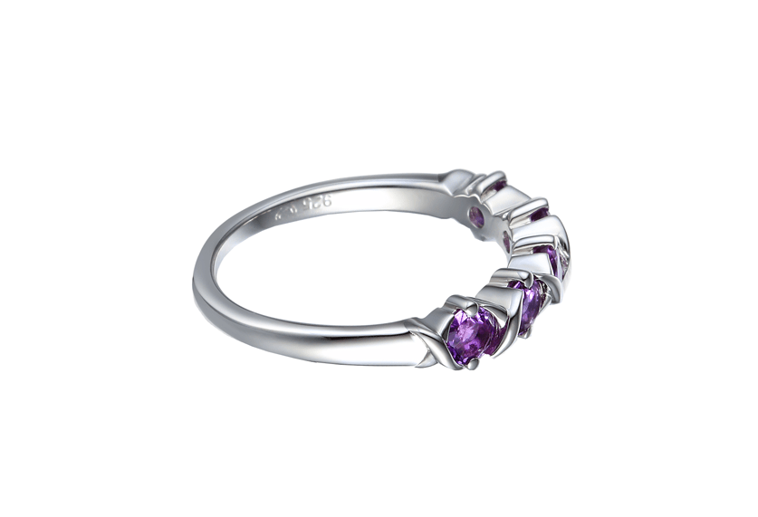 Amethyst and Silver Ring 9293