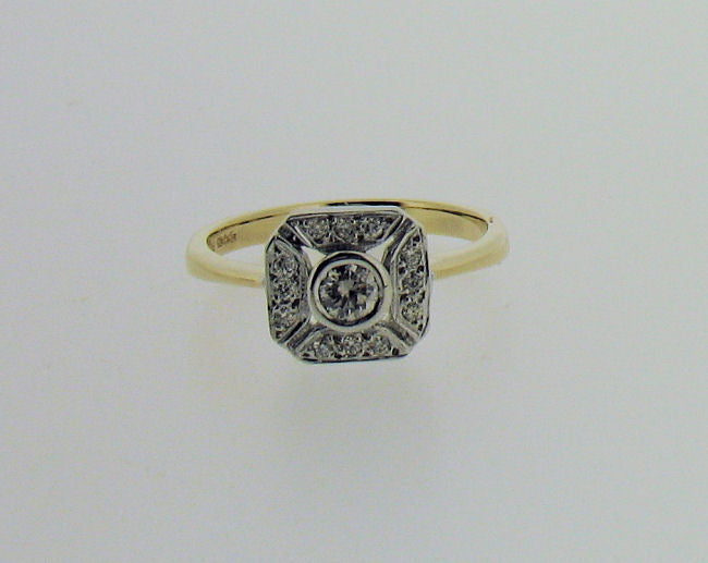 Diamond and 9ct Gold Ring No.217