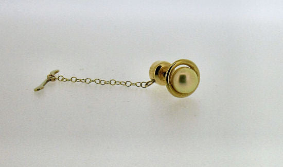 Pearl and Gold Tie-Tack 22044PL