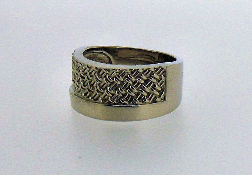 Silver Basket-Weave Ring 29233