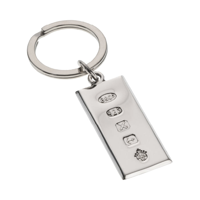 Hallmarked Silver Jubilee Ingot Keyring GG/6009 JUB