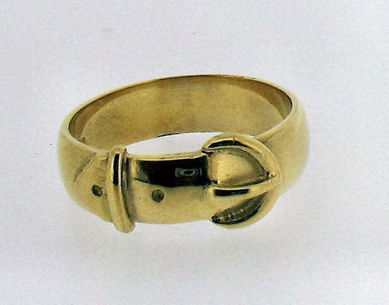 Gold Gents Buckle Ring No49