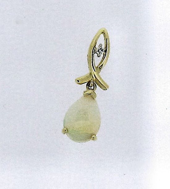 Opal and Diamond Gold Pendant 6585YOP