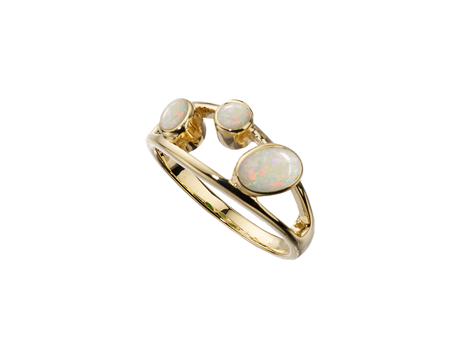 Opal and Gold Ring 6830