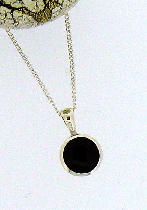 Whitby Jet and Silver Pendant 68408
