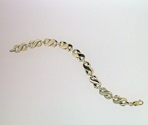Silver Fancy S Link Bracelet 80261
