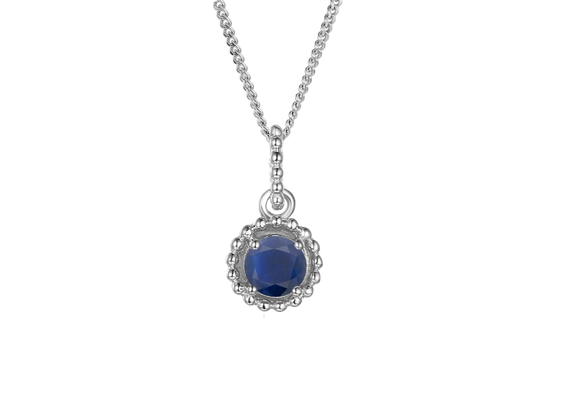 Sapphire and Silver Vita Pendant 5006S