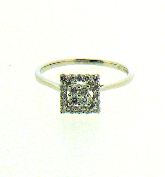 Diamond and White Gold Ring 8822