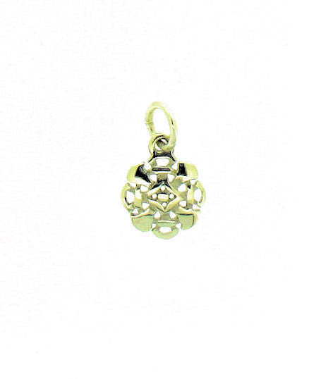 Silver Octofoil Charm A C 3
