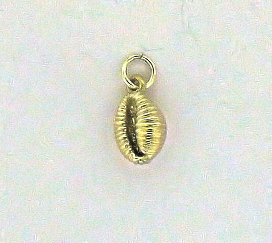 Silver cowrie shell charm A C 2-8