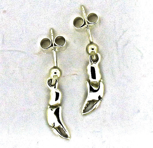 Silver small crab drop earrings A D 3-2