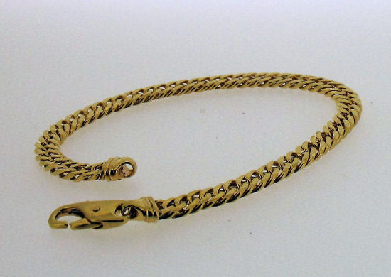 Gold Curb Bracelet B3440