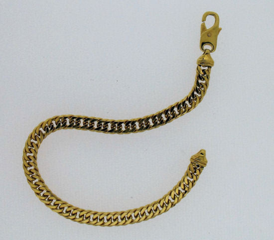 Gold Curb Bracelet B3440
