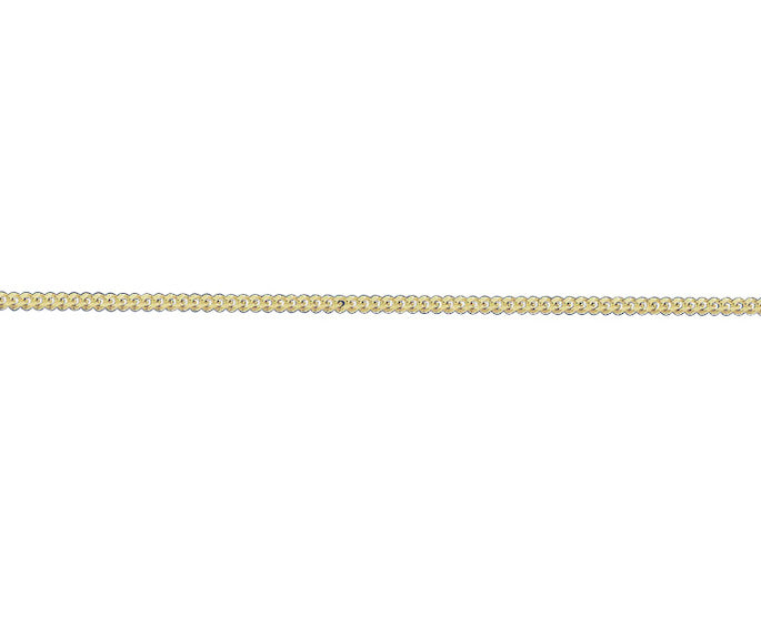 9ct Yellow Gold 18" Filed Curb Chain G14FC18