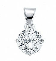 Cubic Zirconia Silver Pendant GVP140