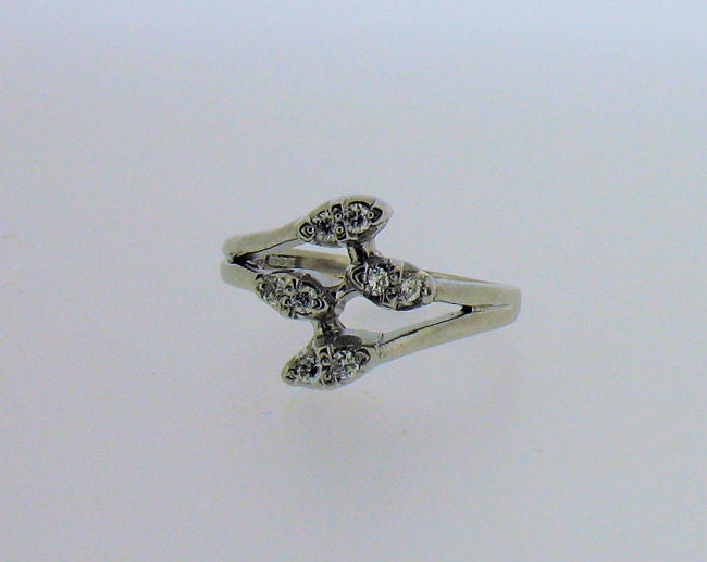Diamond and White Gold Ring No.131