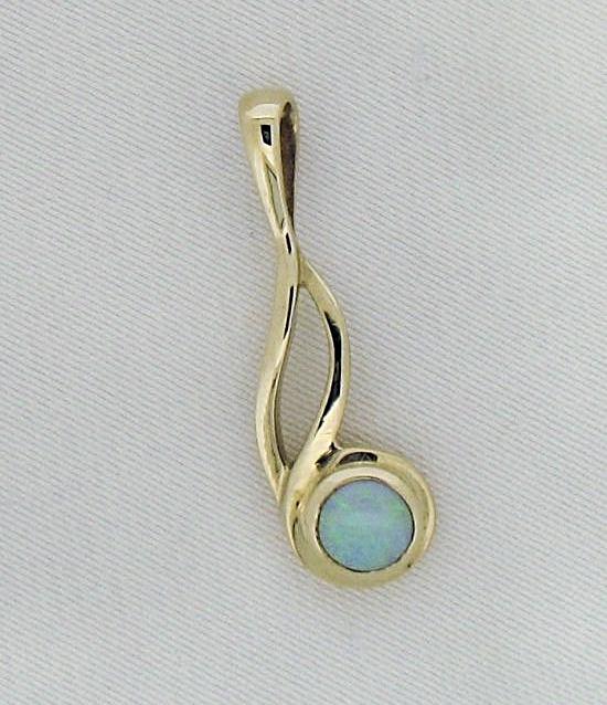Opal and Gold Pendant P118