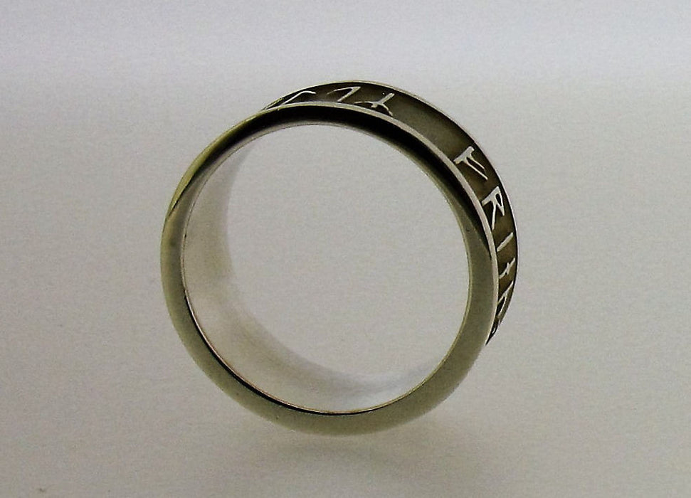 Silver Celtic Runic Band Ring SXR236