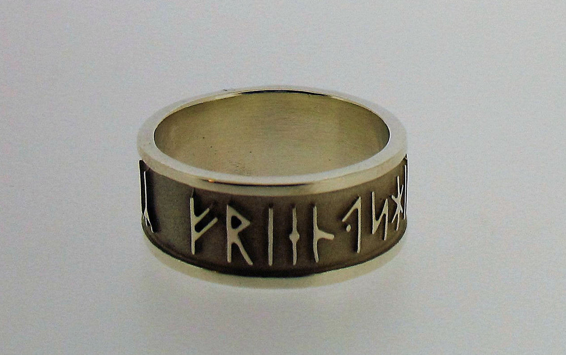 Silver Celtic Runic Band Ring SXR236