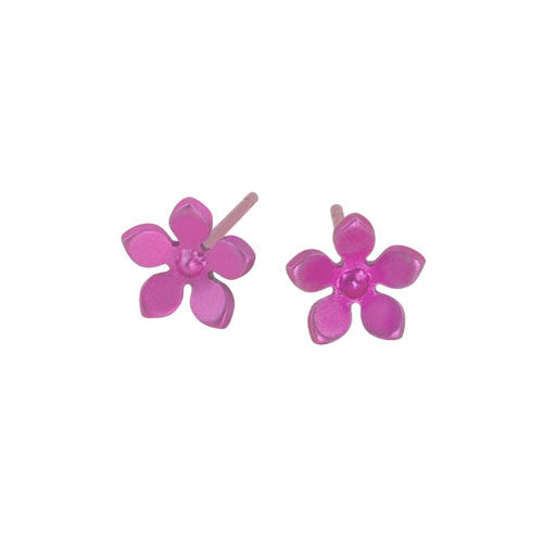 Titanium (Pink) Flower Studs TS332.63V