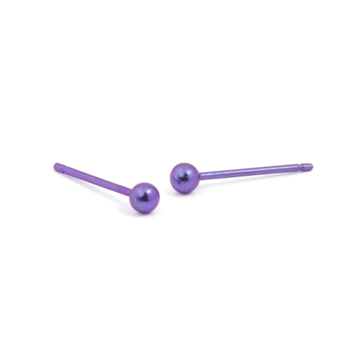 Titanium (Purple) Round Studs TS335.72V