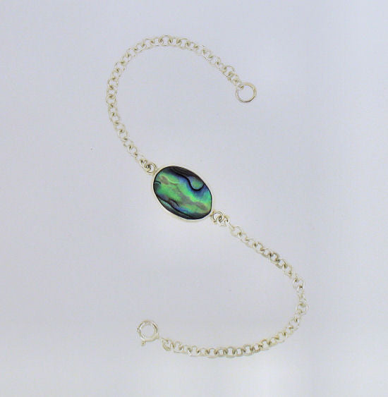 Abalone Shell Silver Bracelet YAB1813