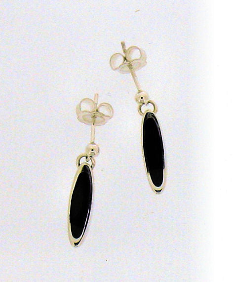 Whitby Jet & Silver Drop Earrings 52741– Youngs Jewellers Ltd