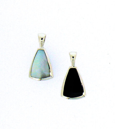 Whitby Jet & Mother-of-Pearl Pendant CPD17B