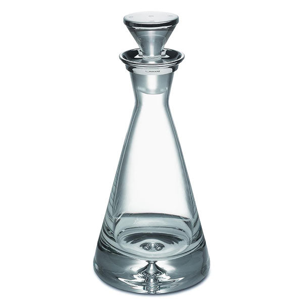 Hallmarked Sterling Silver Krosno Glass Decanter D/4004A