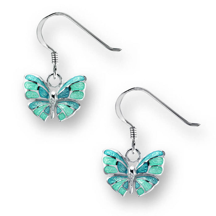 Enamel Butterfly Drop Earrings SWO413C